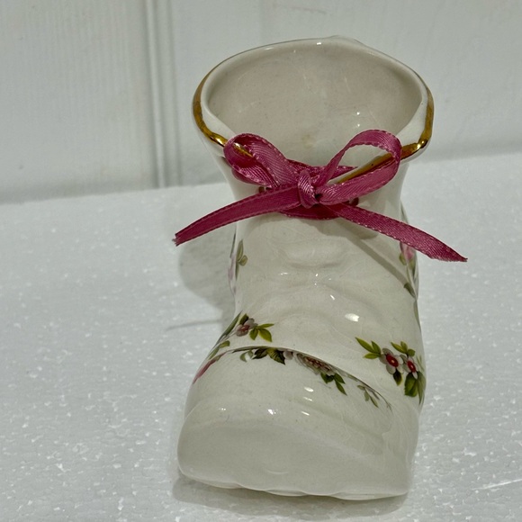 Vintage Old Foley Harmony Rose Porcelain Boot - Picture 5 of 8